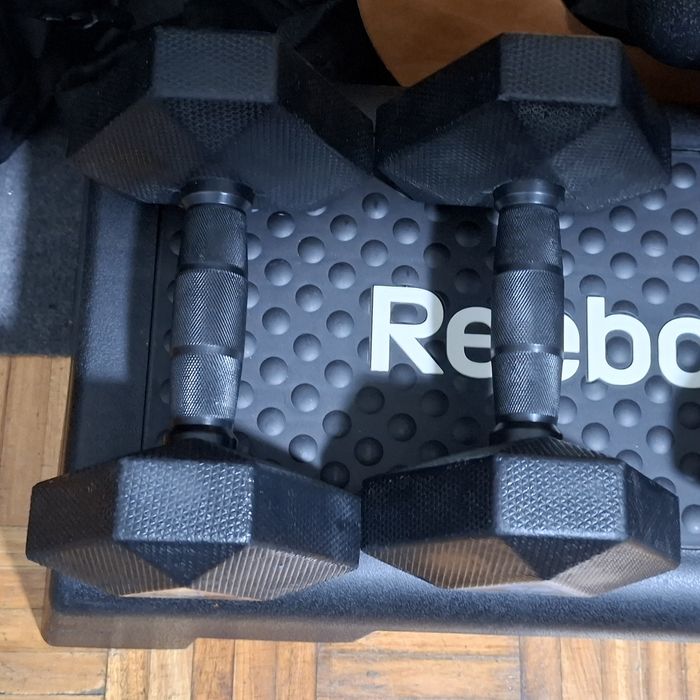 Par de Halteres de Cross-training/Musculação Dumbell Hexagonal 7,5 kg Preto