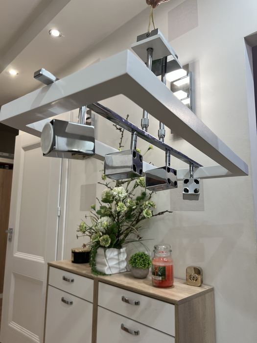 Lampa sufitowa Light Prestige  Marakesz drewniana tama 4 led