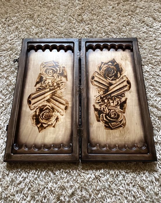 Нарды «АЗАРТ» резные из дерева.