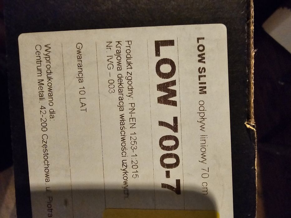 Odpływ liniowy 70