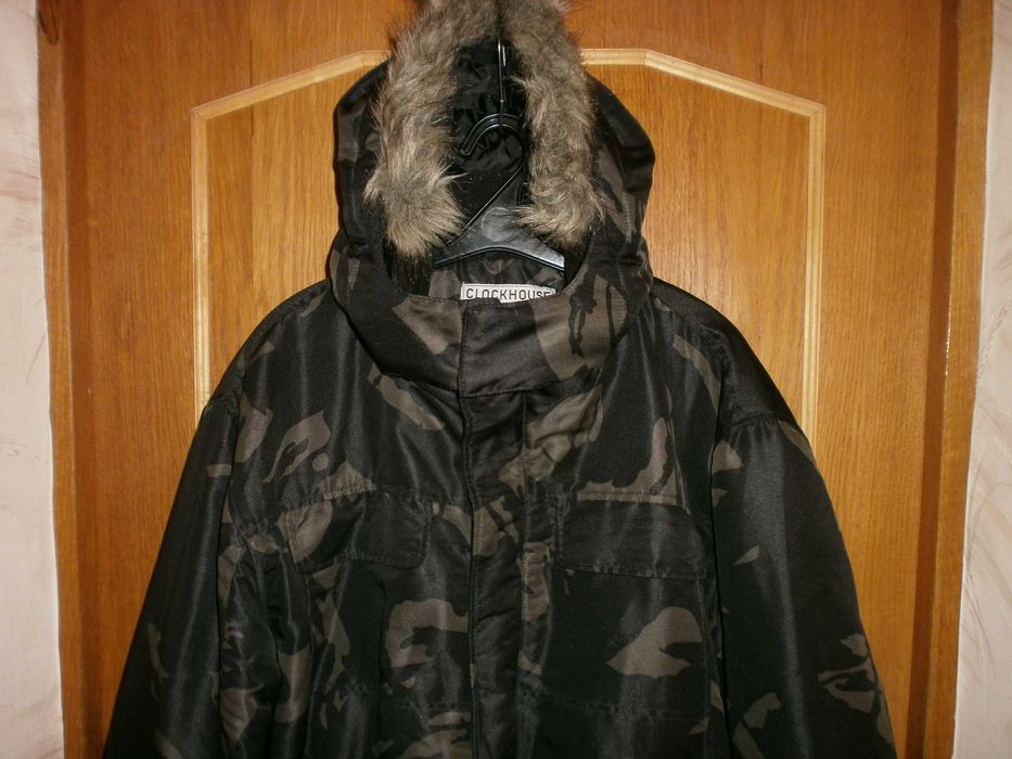 Куртка бомбер Clockhouse, woodland, разм. XL, наш 56. ПОГ-68 см