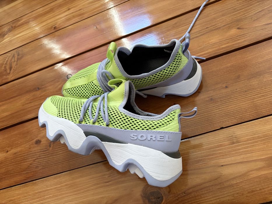 Buty sportowe damskie marki Sorel 39 neonowo-zielone