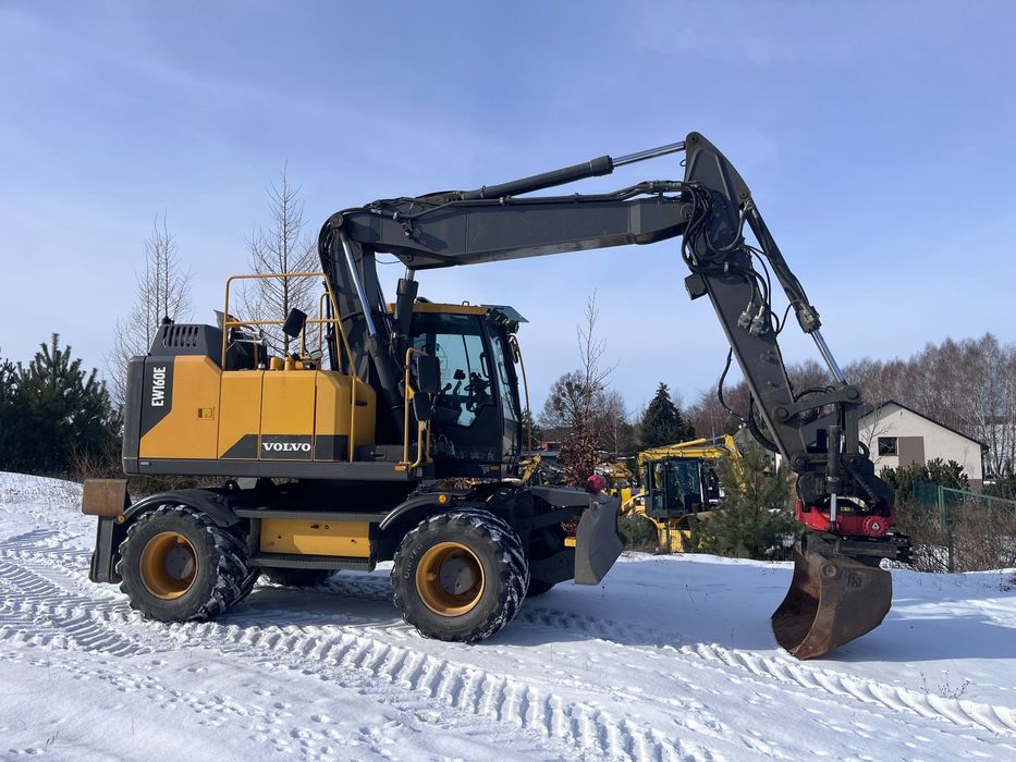 Volvo EW160E  Rototilt + szczypce * pług + podpory * System 2D Leica * Webasto * SKF