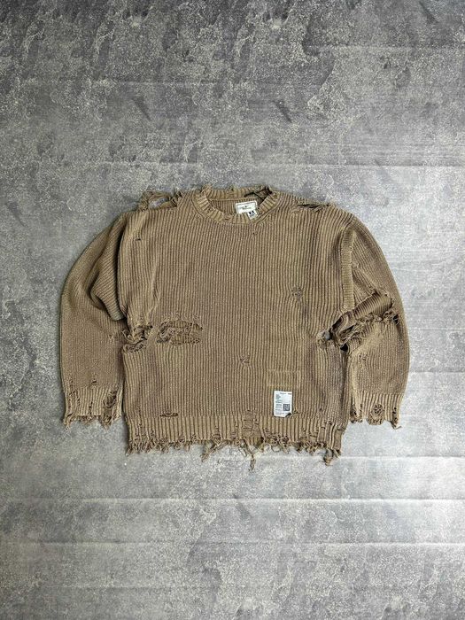 MAISON MIHARA YASUHIRO Distressed свитер свитшот Sweater светр кофта