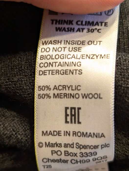 Sweter męski wełna merino