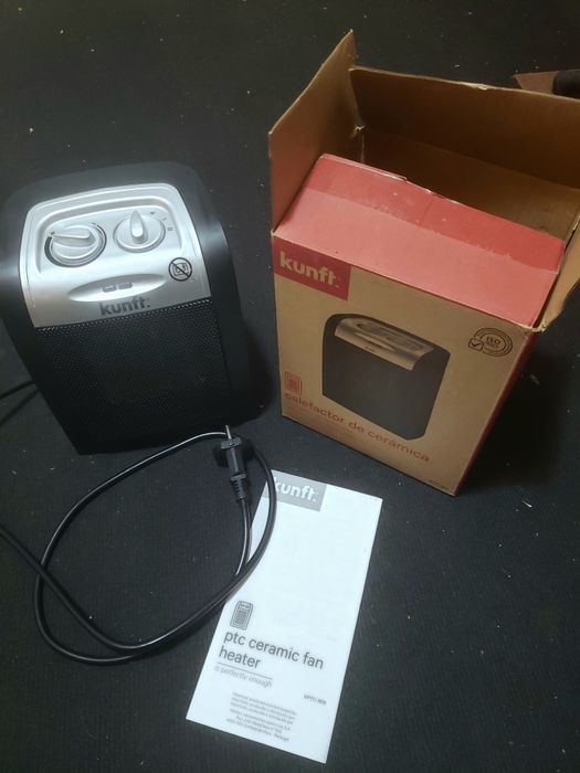 Mini aquecedor cerâmico Kunft 750-1500W