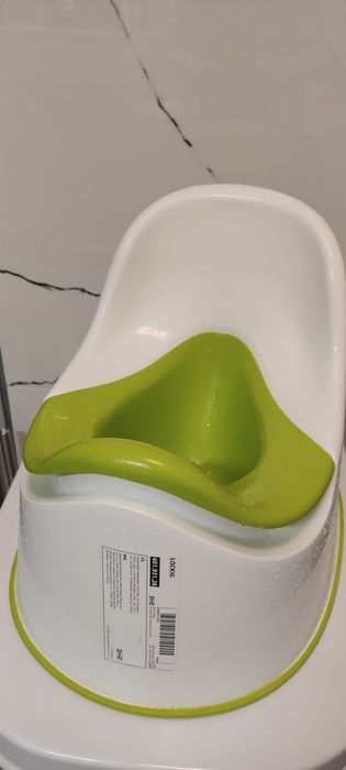 Nocnik Ikea biało zielony