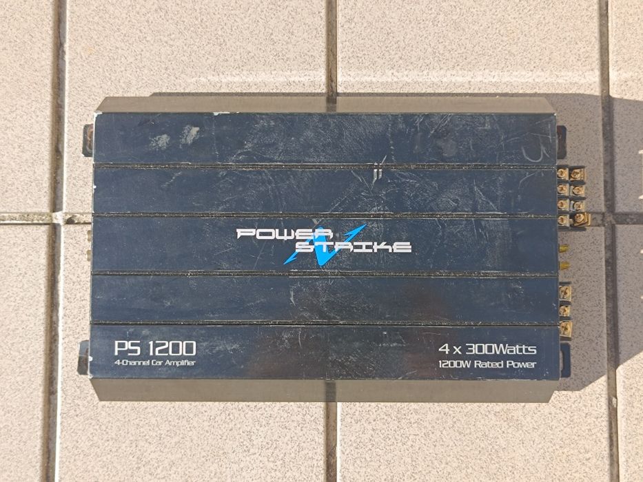 Amplificador de Carro de 4 canais "Power Strike PS 1200" – 1200W (4x300W)