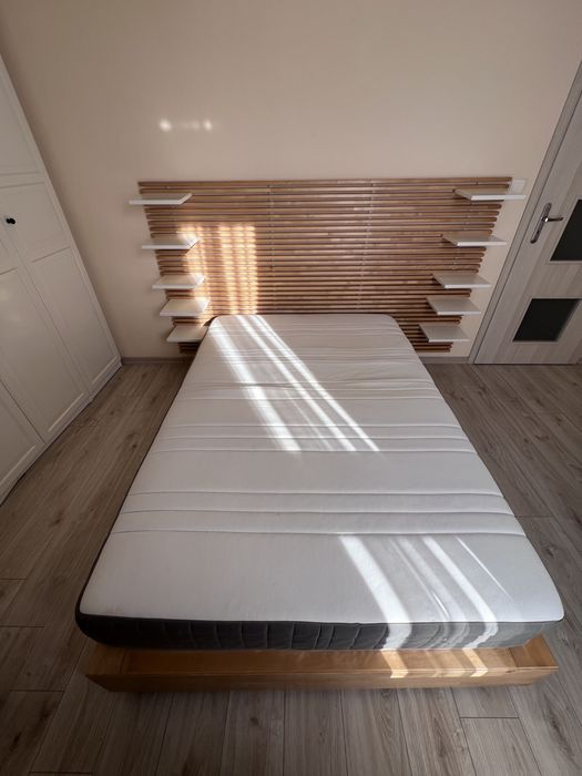 Łóżko IKEA MANDAL 140x200 + materac