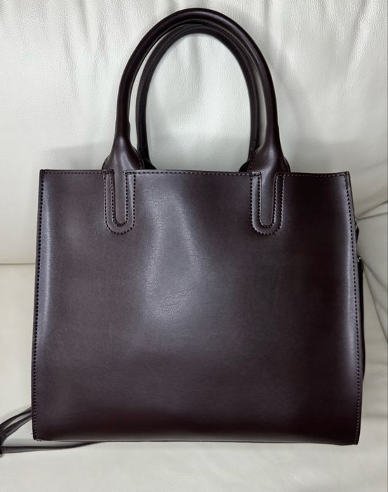 Жіноча сумка шопер в шоколадному кольорі, женская сумка шопер