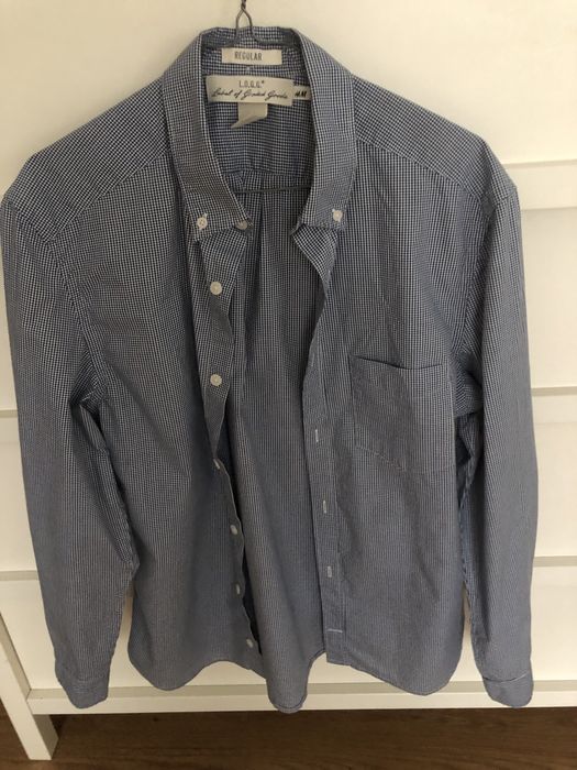 H&M koszula w niebieska pepitke rozm S
