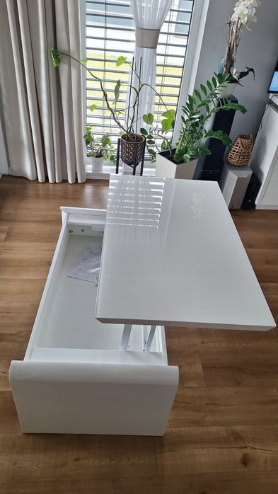 Stolik prostokątny Konstantin 110x60/45_71 biały