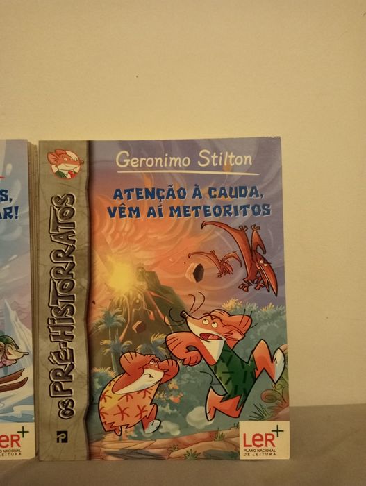 livros 2,3,4,5,7 e 10 da coleção Geronimo Stilton