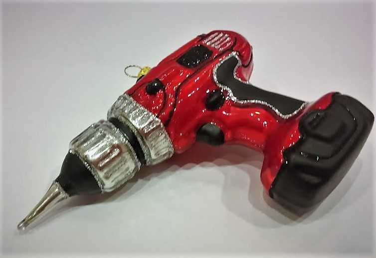 Wkrętarka - szklana bombka choinkowa Made in Poland 19S51 bombkizebra