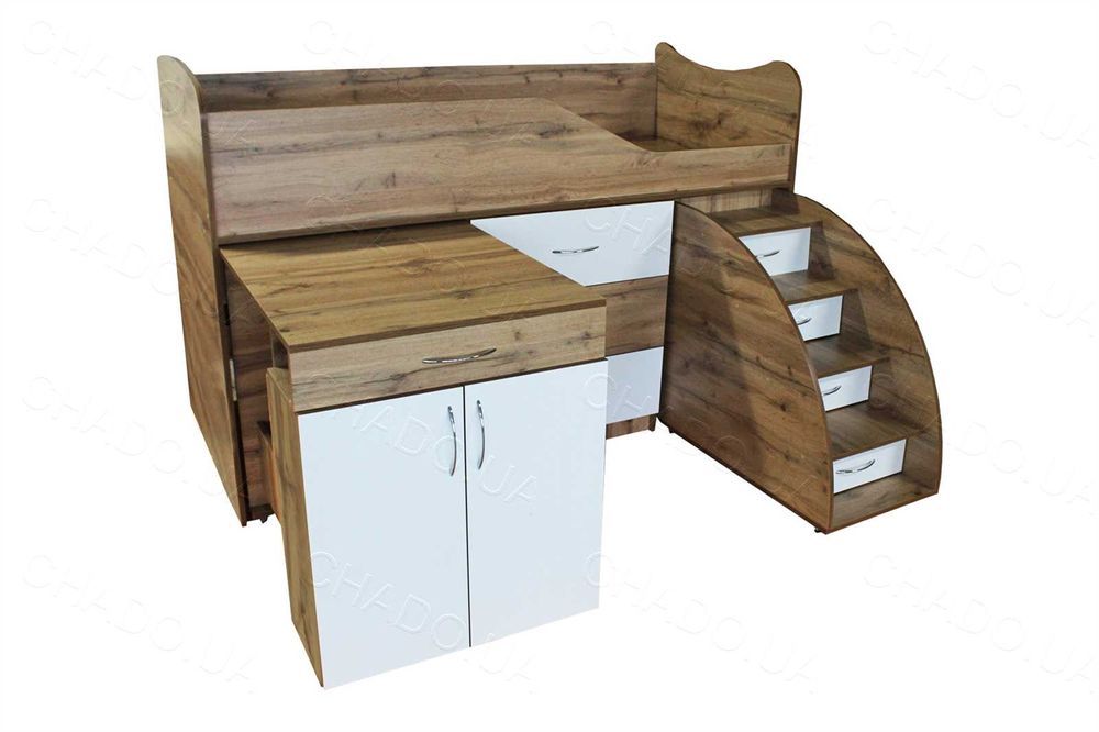 Ліжко комод, дитячі меблі, кровать чердак, детская кровать