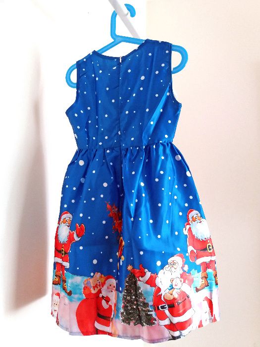 VESTIDO presente PAI NATAL p/ menina princesa  4, 5, 6, 7 anos - NOVO