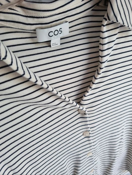 Bluzka koszulowa tshirt Cos XS paski bawełna