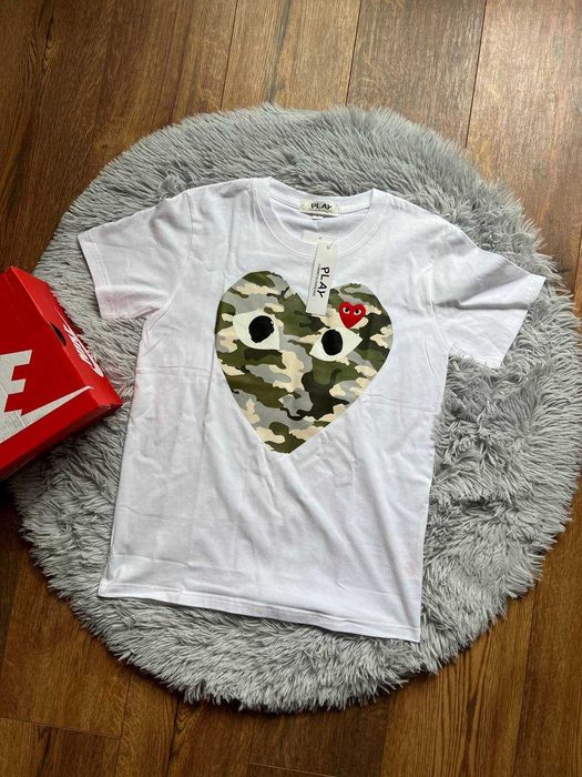 Koszulka CDG Biała White Play Comme Des Garcons