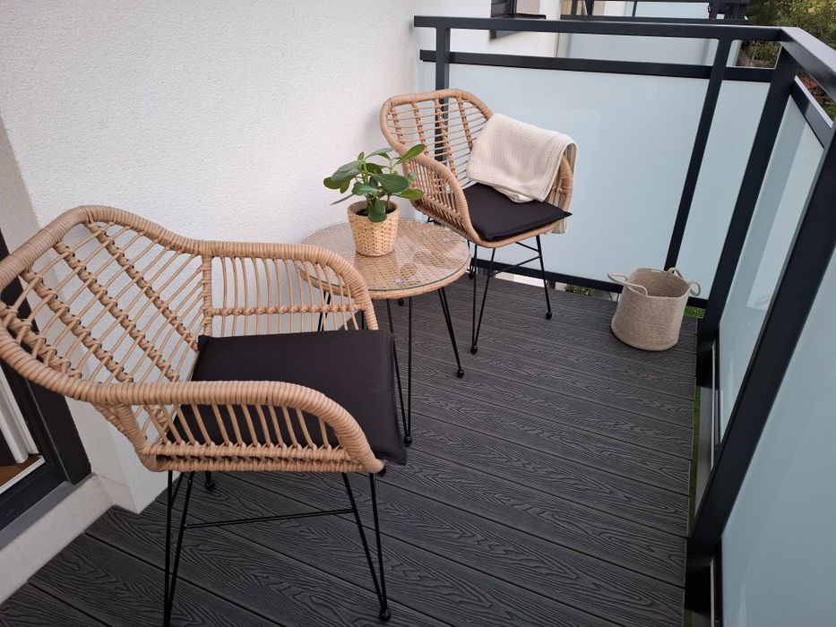 Komplet wypoczynkowy na taras/balkon