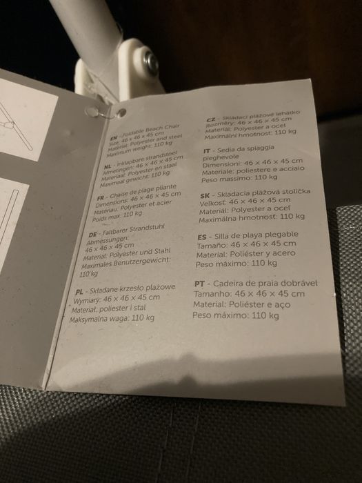 Dwa nowe składane krzesełka plażowe