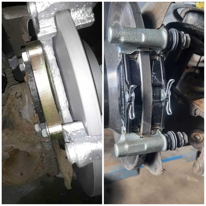 KB-R-0107 Adaptery 302mm 302 fwd Passat B5 A6 C5 A4 b5 100  Superb Audi swap bbk big br