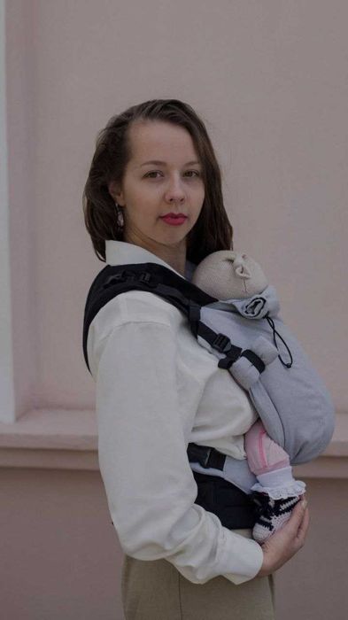 Ерго-рюкзак кенгуру Adapted Сільвер