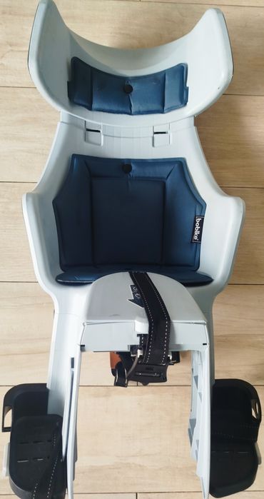 Fotelik rowerowy Bobike Tour Exclusive 9-22 kg niebieski z adapterem