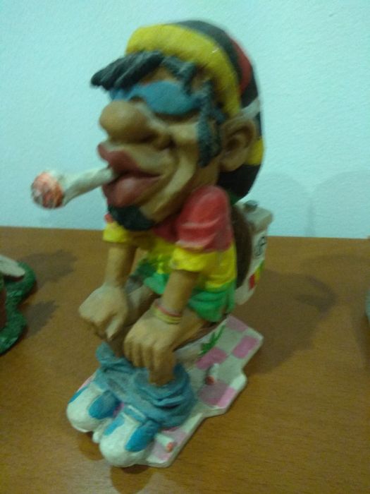 Jamaicanos - escultura / cinzeiros