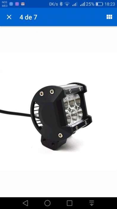 2 projectores LED 18W - Novos