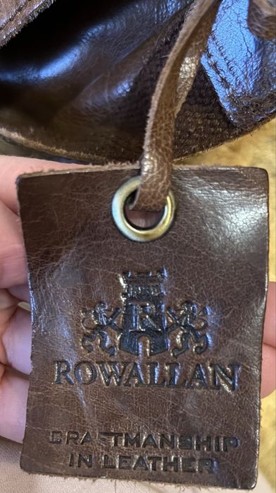 Вінтажна шкіряна  чоловіча сумка месенджер бренду Rowallan of Scotland