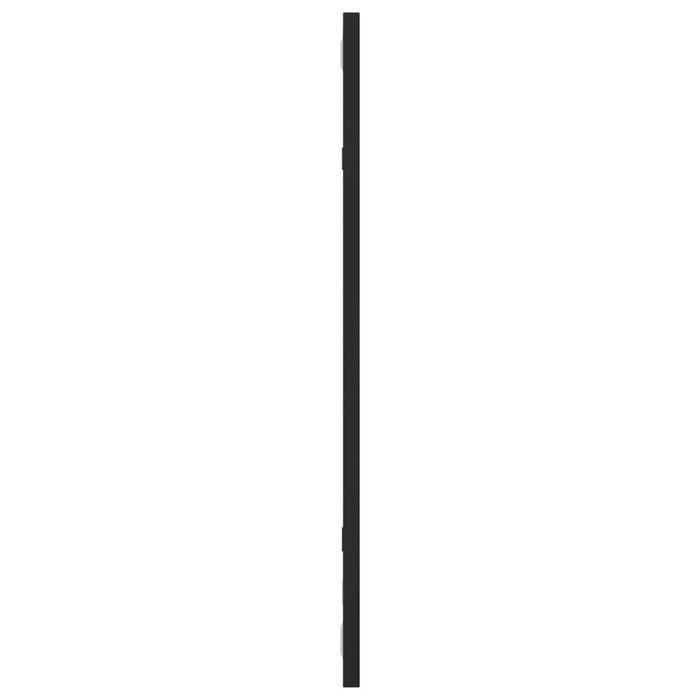 Vidaxl Lustro Ścienne, Czarne, 30X60 Cm, Prostokątne, Żelazo