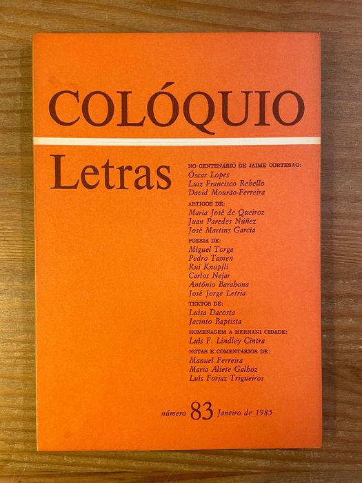 Colóquio - Letras - Número 83 (portes grátis)