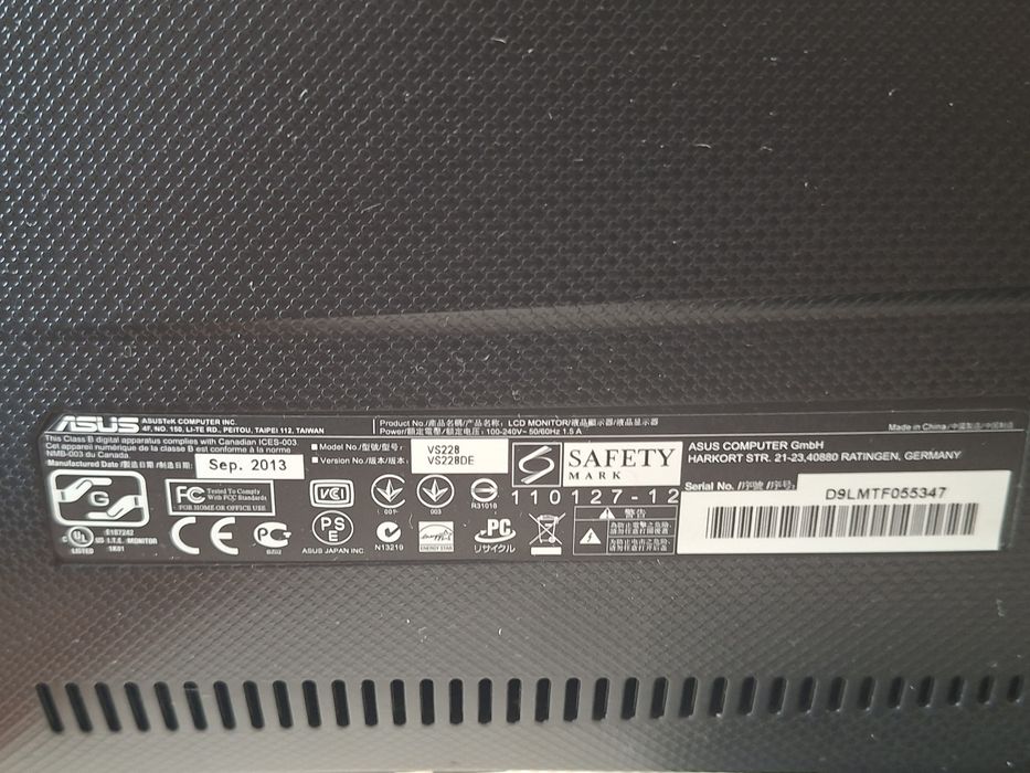 Monitor Asus  de 21,5 polegadas