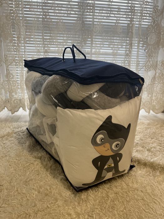 Бортики в ліжко, постіль бетмен