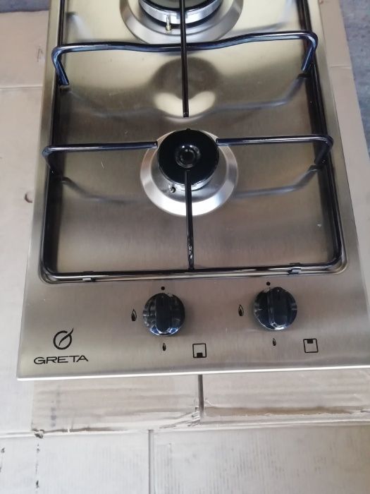 Варочная поверхность газовая Greta CB-2 нержавеющая сталь,газ контроль