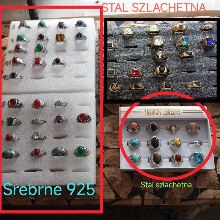 Pierścionki Srebrne 925 rozmiar od 8 -12