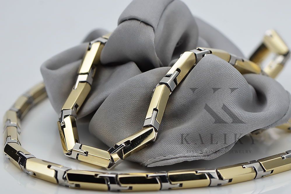 Złoty łańcuszek z żółtego złota 14k 585 Hammer cc047yw 60cm Katowice