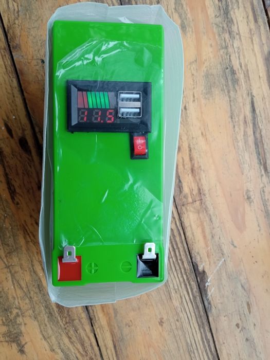 Акумулятор 12В 20Аг Li-ion Tesla 18650 BMS 40A + 2 USB (Power Bank) для котла/UPS