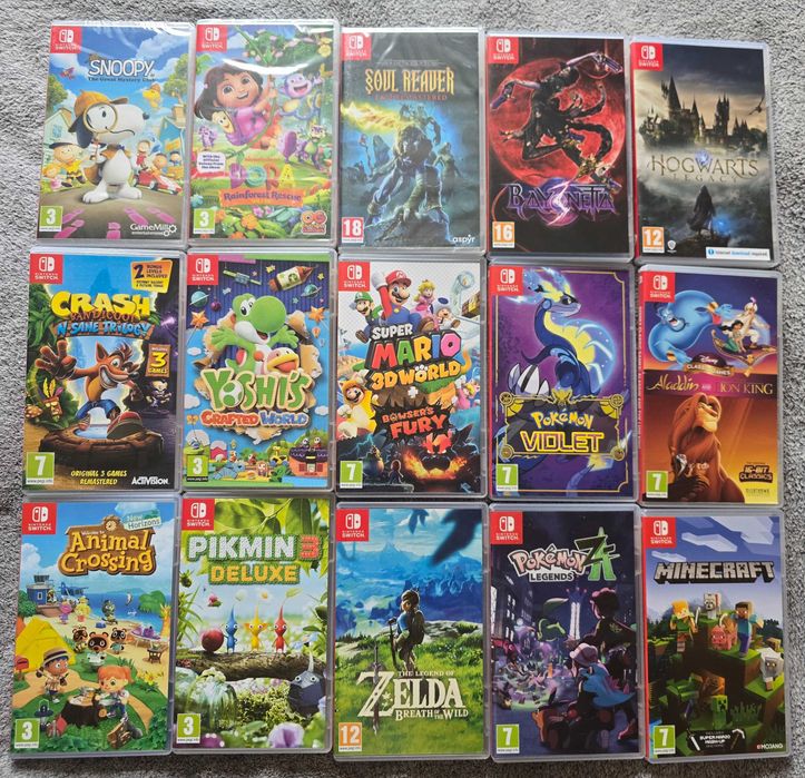 Ігри на Switch і Switch 2, The Legend of Zelda NINJA GAIDEN, Pokemon ,  Mario, TMNT, Metroid Prime, Pikmin