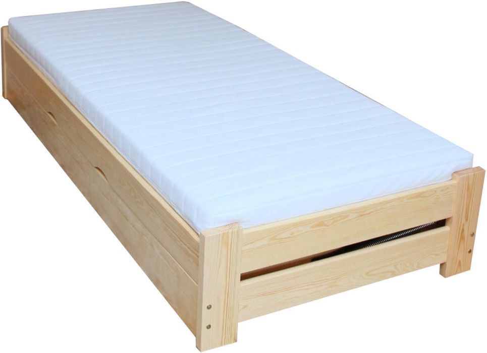 Łóżko sosnowe CHAMP Zaczarowana Sypialnia podnoszone 160x200