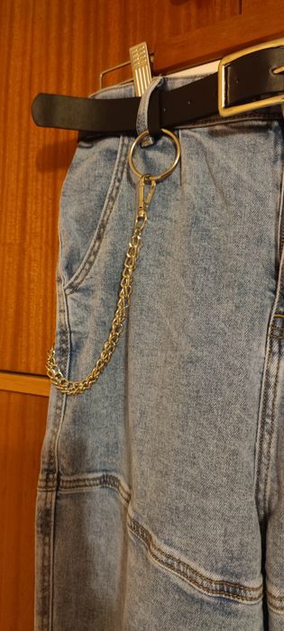Nowe spodnie joggery z paskiem  ,xl M Sara