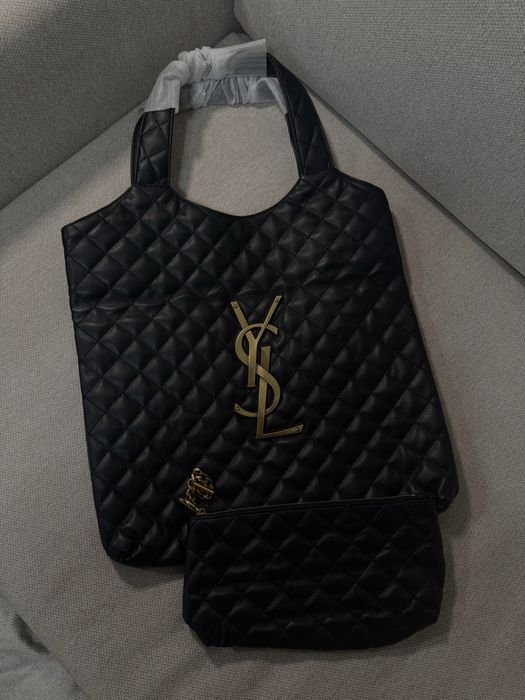Натуральна шкіра ysl сумка шопер