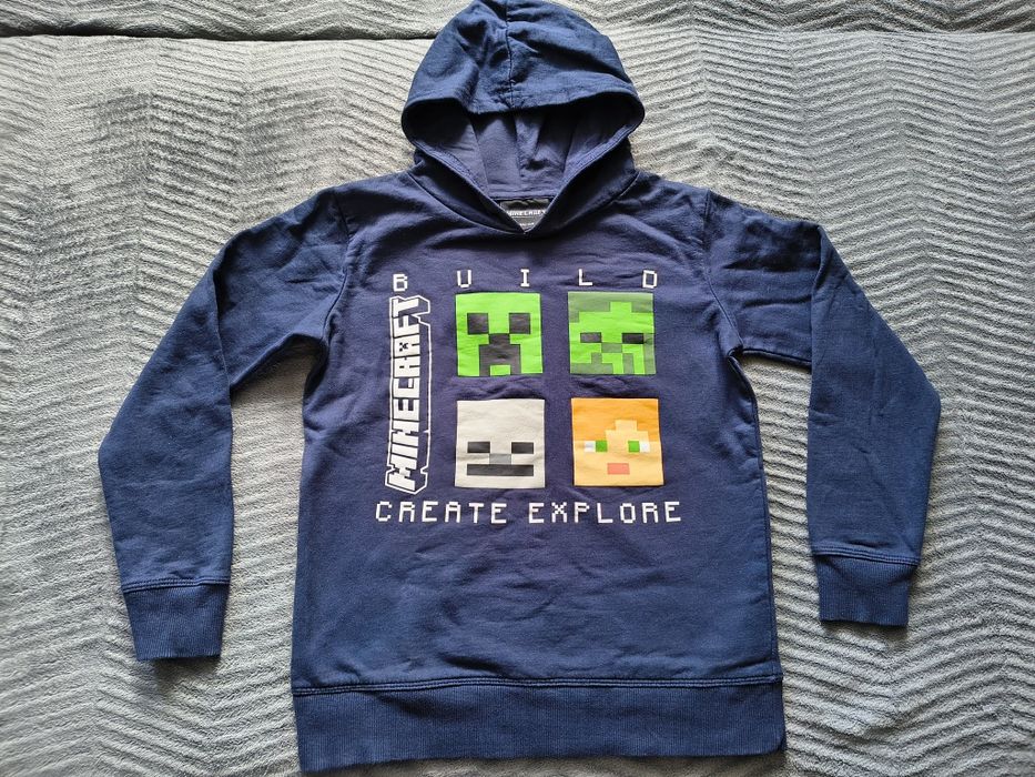 Minecraft bluza z kapturem 134/140cm