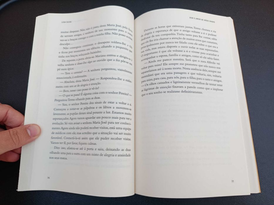 Livro "Dor e Amor de Mãos Dadas", de Lisa Silva