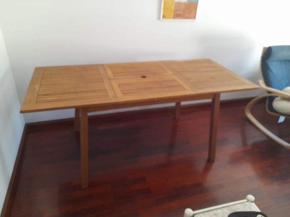 Mesa de sala de jantar, cozinha ou jardim extensível