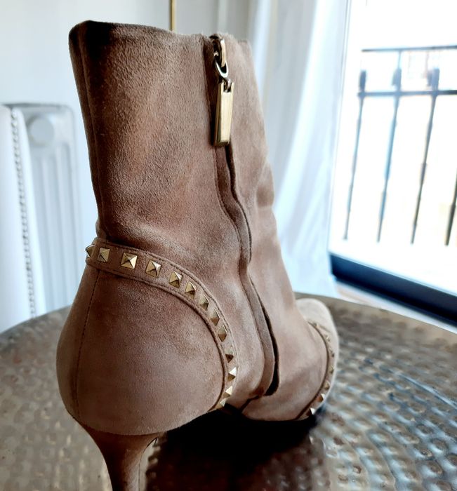 Botins bege Zara -tamanho 39