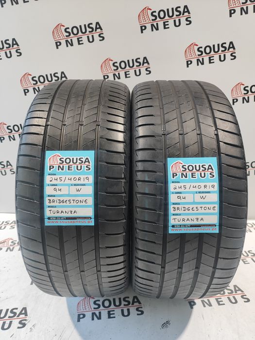 2 pneus semi novos 245-40R19 Bridgestone - Oferta dos Portes
