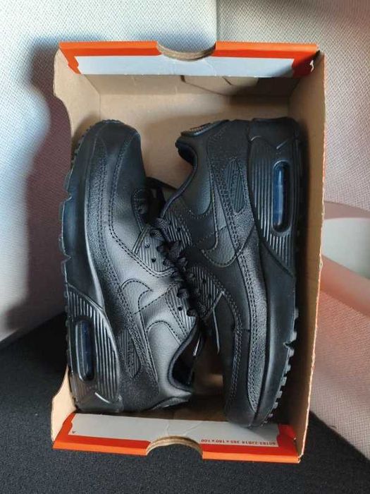 Nike Air Max 90 Leather Triple Black Rozmiar 40
