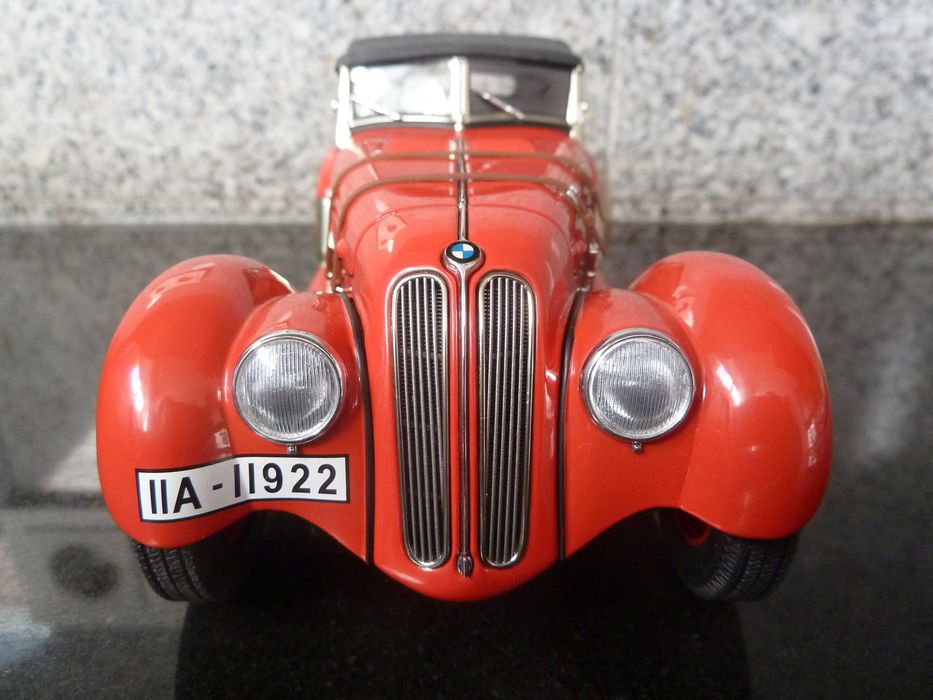 1:18 AutoArt, BMW 328 Roadster, Red, Minichamps