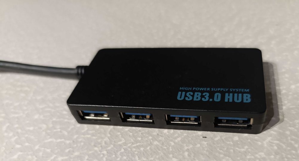 Extensão USB 3.0 HUB de 1 para 4 portas - Alta potência  - Nova